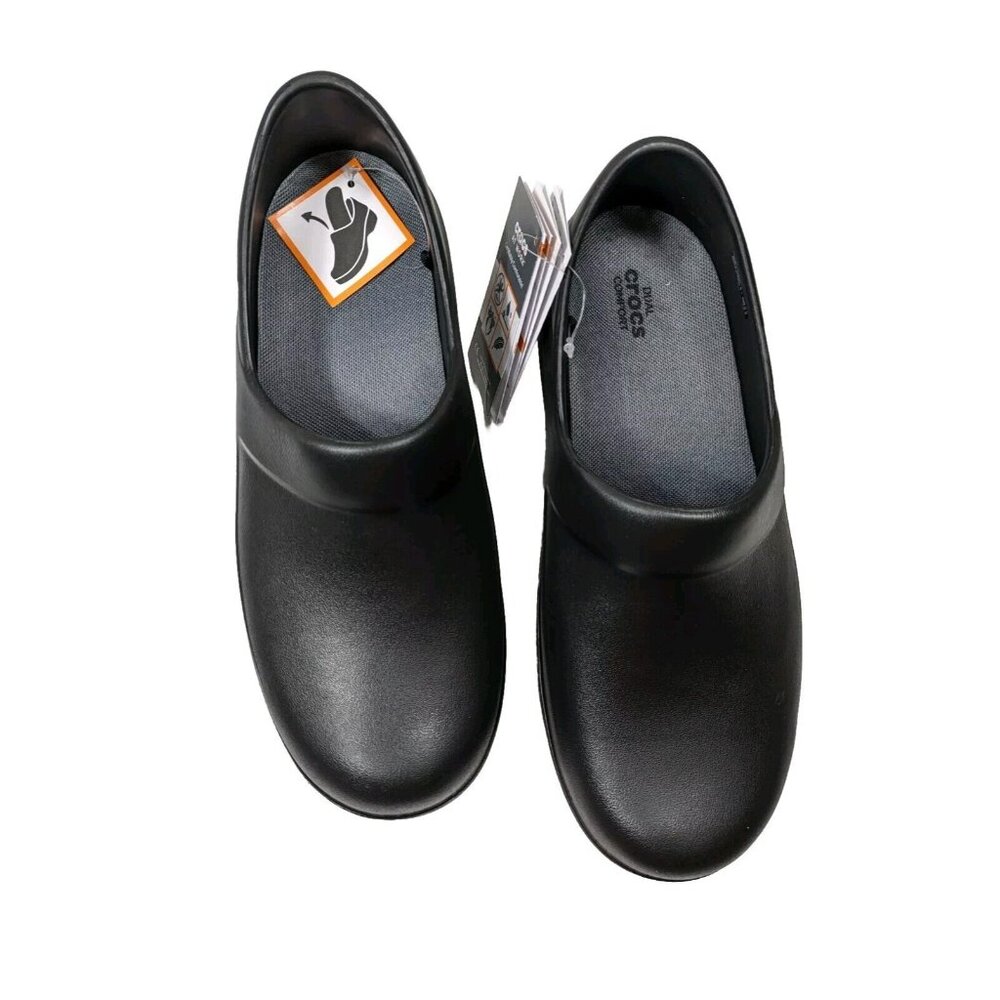 Crocs Neria Pro II Work Shoes  non-slip Clogs  Women's Size 9 Black  900